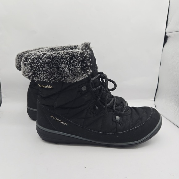 Columbia Boots Womens Sz 9 200 Grams Omni-Grip Omni-Heat Waterproof Fur Lined - Picture 1 of 10